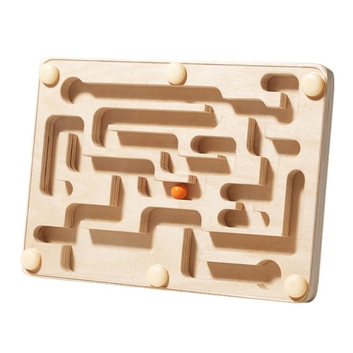 Wooden balancing bead maze - balancing,