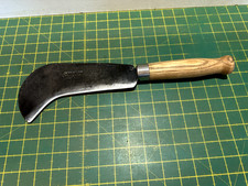 Quality John Riley Solid Steel 9 Inch Restored Bill Hook For Hedging/Garden Work