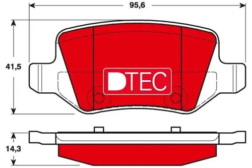 Brake pads gdb1481dte - brake,