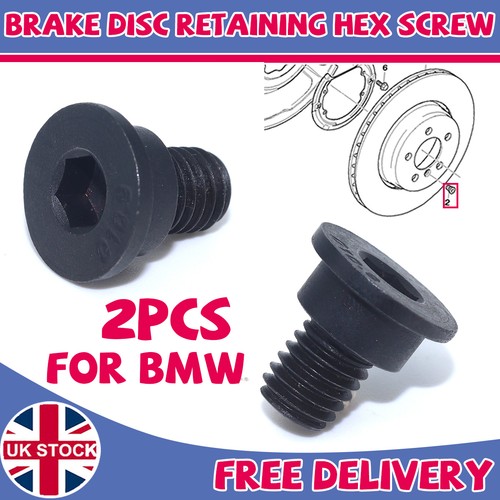 Brake disc retaining screws - 2x,