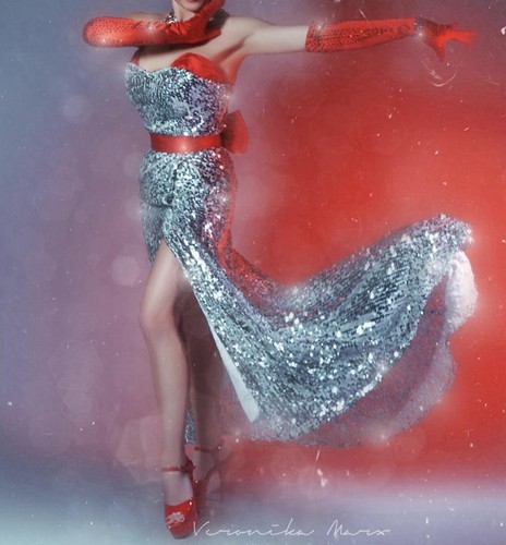 Professional silver burlesque - professional,