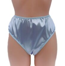 PALE BLUE shiny SATIN panties