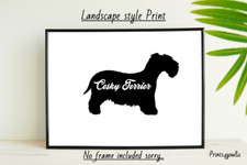 CESKY TERRIER DOG PET A4