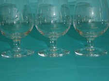 Martel Cognac Miniature Brandy Cognac Snifter Drinking Glass 8.2 cm Tall x 3
