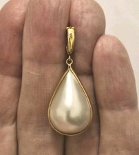 Vintage 18ct 18k Gold Mabe