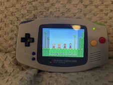 Gameboy Advance GBA Super Famicom backlight IPS V2 Rechargeable battery console
