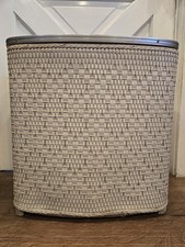 Vtg MCM Wicker Rattan Laundry