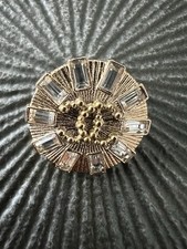 Chanel Metal Diamante Button 20mm