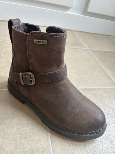 Girls brown leather - brown,
