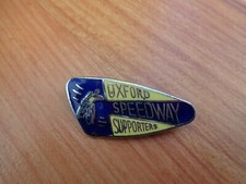 VINTAGE 70'S OXFORD SPEEDWAY SUPPORTERS CLUB BIKE ENAMEL PIN BADGE