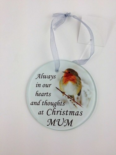 Robin glass christmas tree - glass,