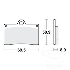 TRW Brake Pads Carbon CRQ