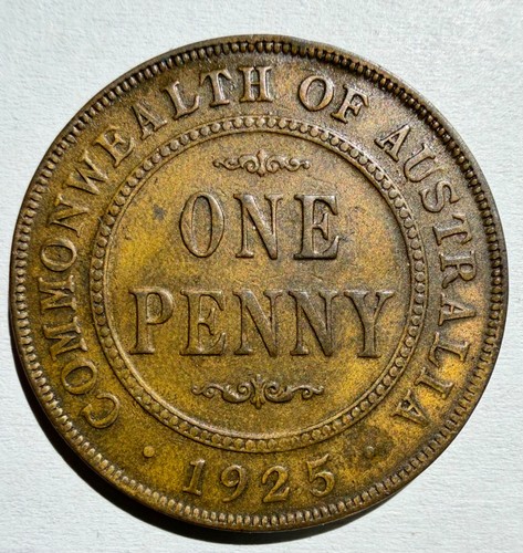Australia penny 1925 - australia,
