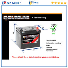 EFB Car Battery fits SUBARU