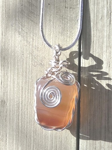 Carnelian necklace handmade - necklace,