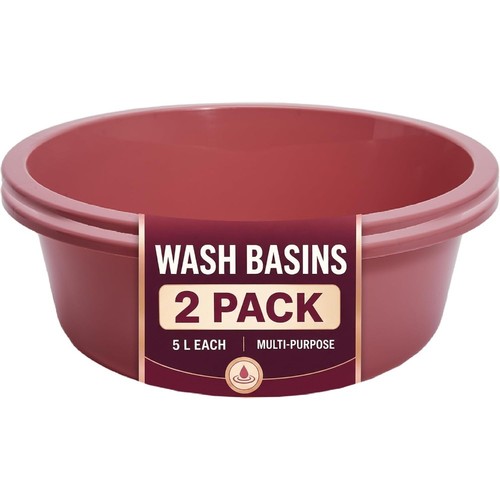 Plastic wash basin pack 5 - -2,