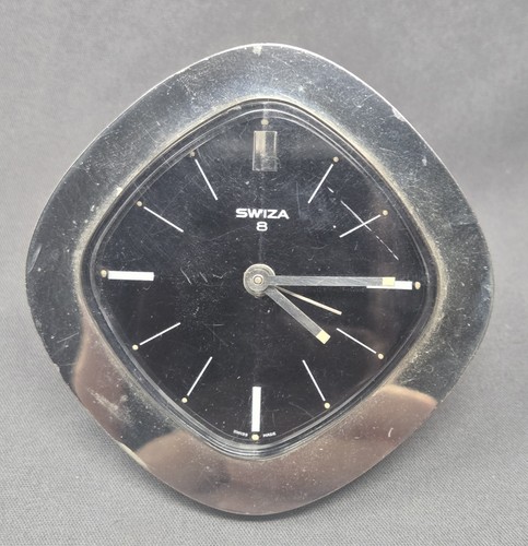 Vintage swiza alarm clock - clock, mid
