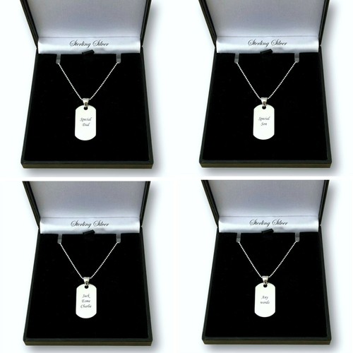 Engraved dogtag necklace - dogtag,