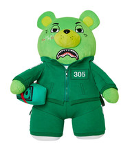 Sprayground Squid Game Contestant Money Bear Backpack🔥New Green Teddy Bear Bag