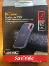 SANDISK EXTREME 2 TB HIGH SPEED PORTABLE SSD DISK DRIVE - NEW BOXED