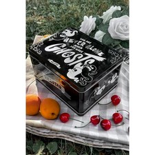 NEW KILLSTAR METAL TIN LUNCH BOX STORAGE BAG GIFT XMAS GOTHIC GHOST NEVER ALONE