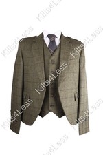 Green Tweed Argyll Kilt Jacket