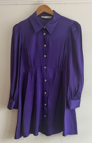 Purple zara mini dress - zara,