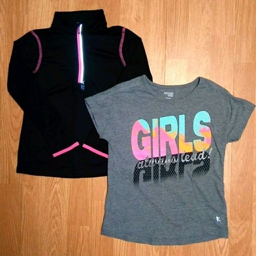 Girls danskin jacket t shirt - girls,