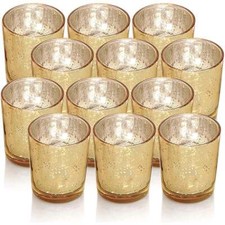 12 Pack Glass Tealight Holders