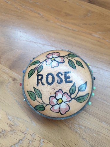 Vintage wooden pin - wooden,