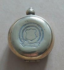 Antique Brass Coin Token Holder Sovereign Case Coin Box /30 mm by 15 mm