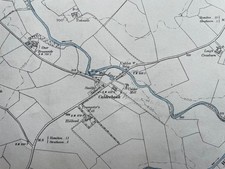 1898 Edition Topographical Map of the Strathaven area. Lanarkshire XXX. NW