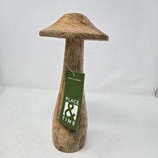 Place & Time Wooden Mushroom