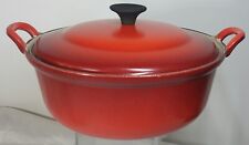 COUSANCES Le Creuset Large 24cm Cast Iron Casserole Dish Cook Pot - Red