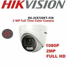 HIKVISION 2MP ColourVu Cam 2K WDR IP67 20M IR 4in1 TVI AHD CCTV Coax 2.8M UK