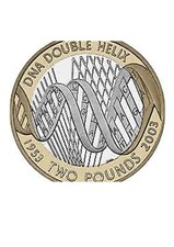 2003 £2 DNA DOUBLE HELIX TWO