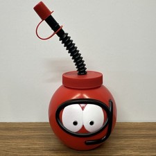 Collectable Comic Relief Red Nose Drinks Bottle Cup Straw scuba diving New