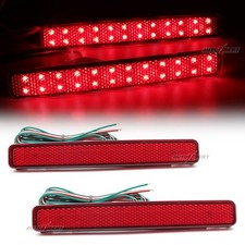 2x For VW Transporter T5 Red