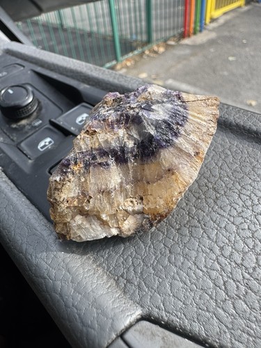 Blue john fluorite raw crystal - blue,