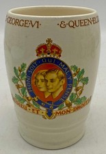 May 1937 Coronation King George VI & Queen Elizabeth Mug by Newhall England