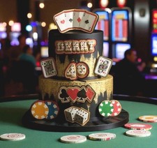 Personalised Poker Casino Cake