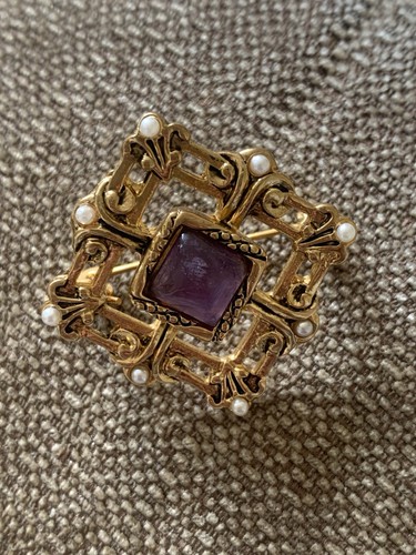 Vintage avon gold - gold-tone, purple