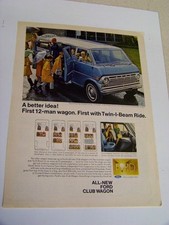 1968 Ford Club Wagon Van Ad 68 
