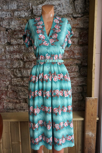Vintage original 1950s blue - 1950s,