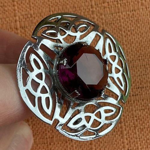 Vintage celtic knot brooch - vintage,