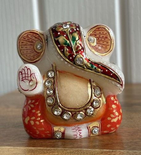 White marble stone ganesh lord - white,