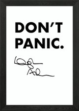 Don't Panic Poster Framed Wall Art Poster Canvas Print Picture