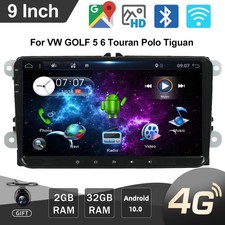 9" Car Stereo Radio For VW Golf Passat Tiguan T5 Touran Sat Nav GPS DAB Android
