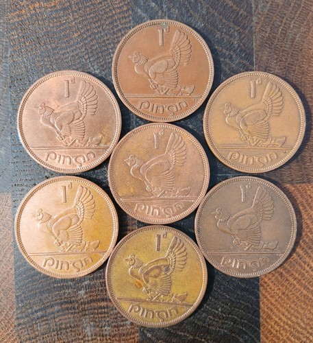 Eire ireland uncirculated - ireland, 7x