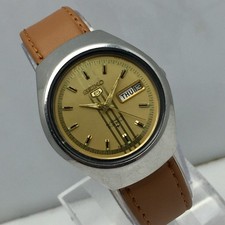 Seiko 5 Automatic 6319-8140 Day/Date Helmet Style Case Vintage Men’s Watch